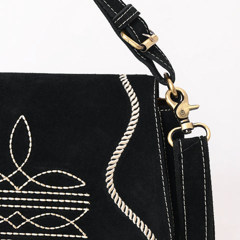 American Darling Genuine suede Western Crossbody Bag with Embroidery