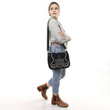 ADBGA670 Crossbody Genuine Western Suede Leather women bag