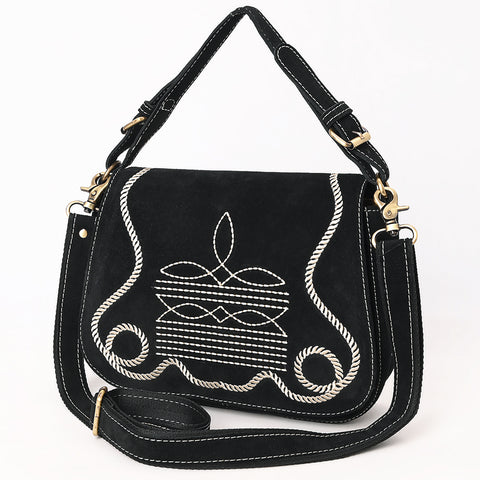 American Darling Genuine suede Western Crossbody Bag with Embroidery