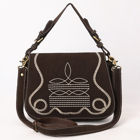 American Darling Genuine suede Western Crossbody Bag with Embroidery
