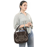 ADBGA670 Crossbody Genuine Western Suede Leather women bag