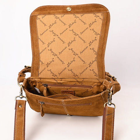 American Darling Genuine suede Western Crossbody Bag with Embroidery