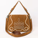 ADBGA670 Crossbody Genuine Western Suede Leather women bag