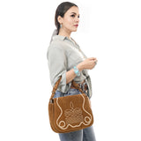 ADBGA670 Crossbody Genuine Western Suede Leather women bag