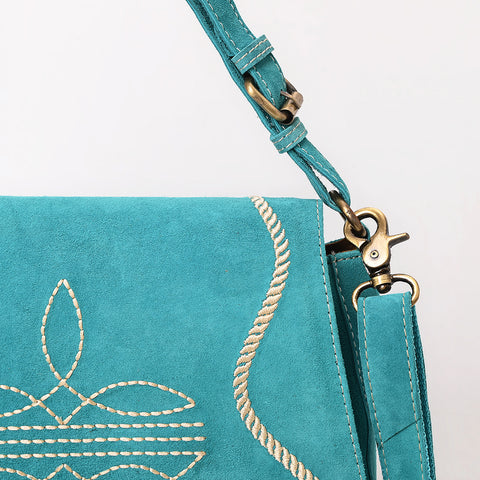American Darling Genuine suede Western Crossbody Bag with Embroidery