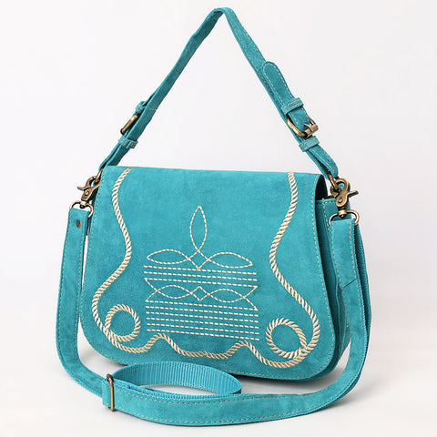 American Darling Genuine suede Western Crossbody Bag with Embroidery