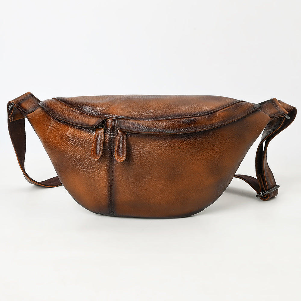 OHM121 Fanny Pack Genuine Leather women bag western Bag