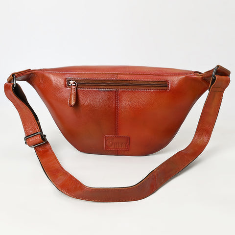 OHM121 Fanny Pack Genuine Leather women bag western Bag