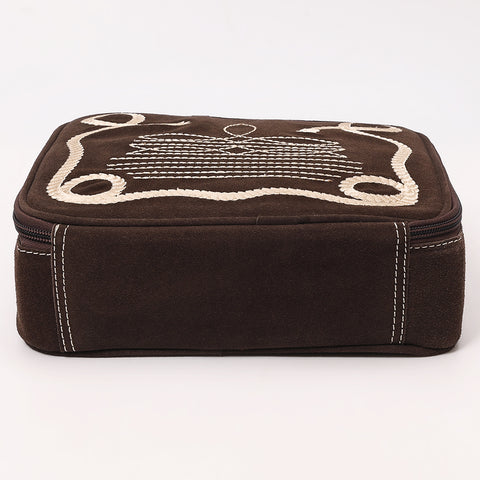 American Darling Boot Genuine suede Jewelry Case with Western Embroidery