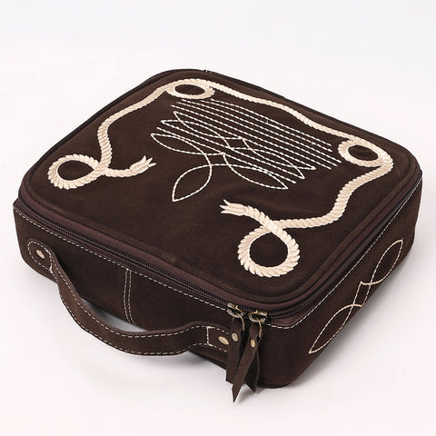 American Darling Boot Genuine suede Jewelry Case with Western Embroidery