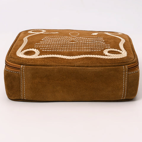 American Darling Boot Genuine suede Jewelry Case with Western Embroidery