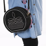 ADBGA682 Canteen Suede Genuine Western Leather Women Bag