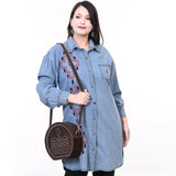 ADBGA682 Canteen Suede Genuine Western Leather Women Bag
