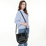 ADBGA684 Crossbody Genuine Western Suede Leather women bag