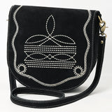 ADBGA684 Crossbody Genuine Western Suede Leather women bag