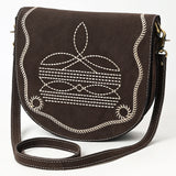 ADBGA684 Crossbody Genuine Western Suede Leather women bag