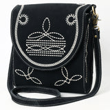 ADBGA685 Crossbody Genuine Western Suede Leather women bag
