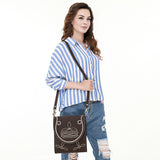 ADBGA685 Crossbody Genuine Western Suede Leather women bag