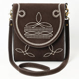 ADBGA685 Crossbody Genuine Western Suede Leather women bag