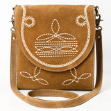 ADBGA685 Crossbody Genuine Western Suede Leather women bag