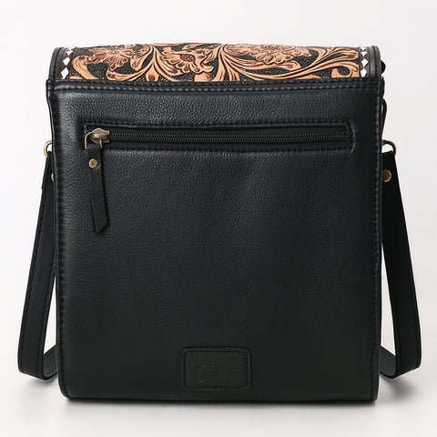American Darling Tooled Floral Quilted Leather Cross body Bag