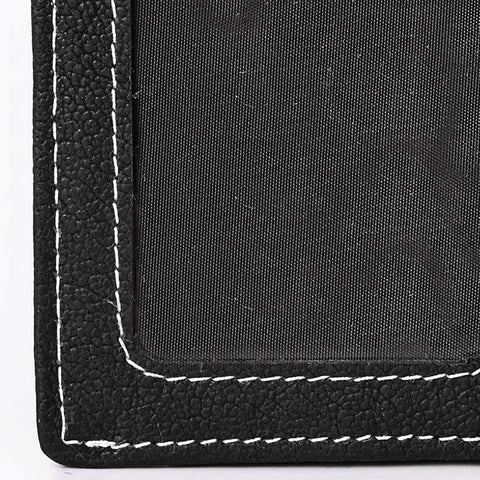 ADCCM108A Black Leather Vertical ID Card Holder - Sleek & Functional