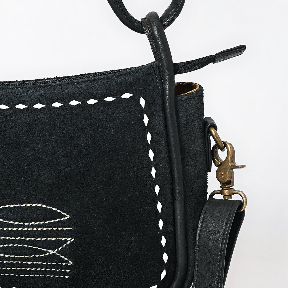 ADBGM528 Crossbody Genuine Suede Leather Women Bag