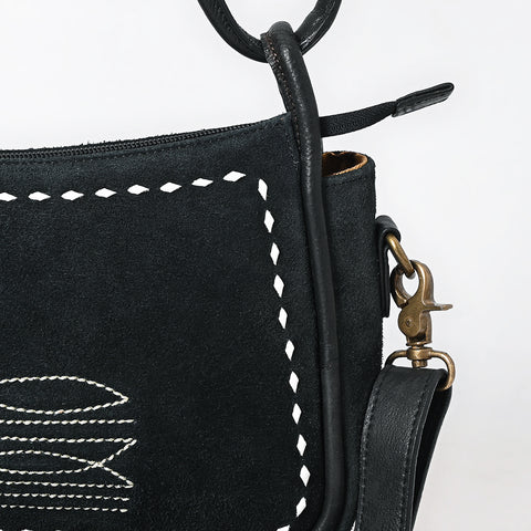 ADBGM528 Crossbody Genuine Suede Leather Women Bag