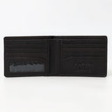 ADBGM529 Suede Western Bifold Wallet - Embroidered Leather Mens Cowboy Wallet