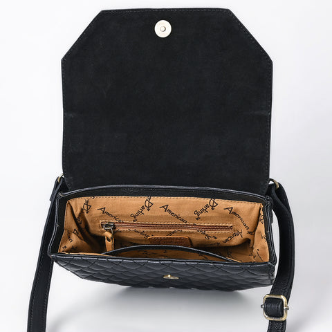 American Darling Hand Tooled Quilted Genuine Leather Cross body Bag
