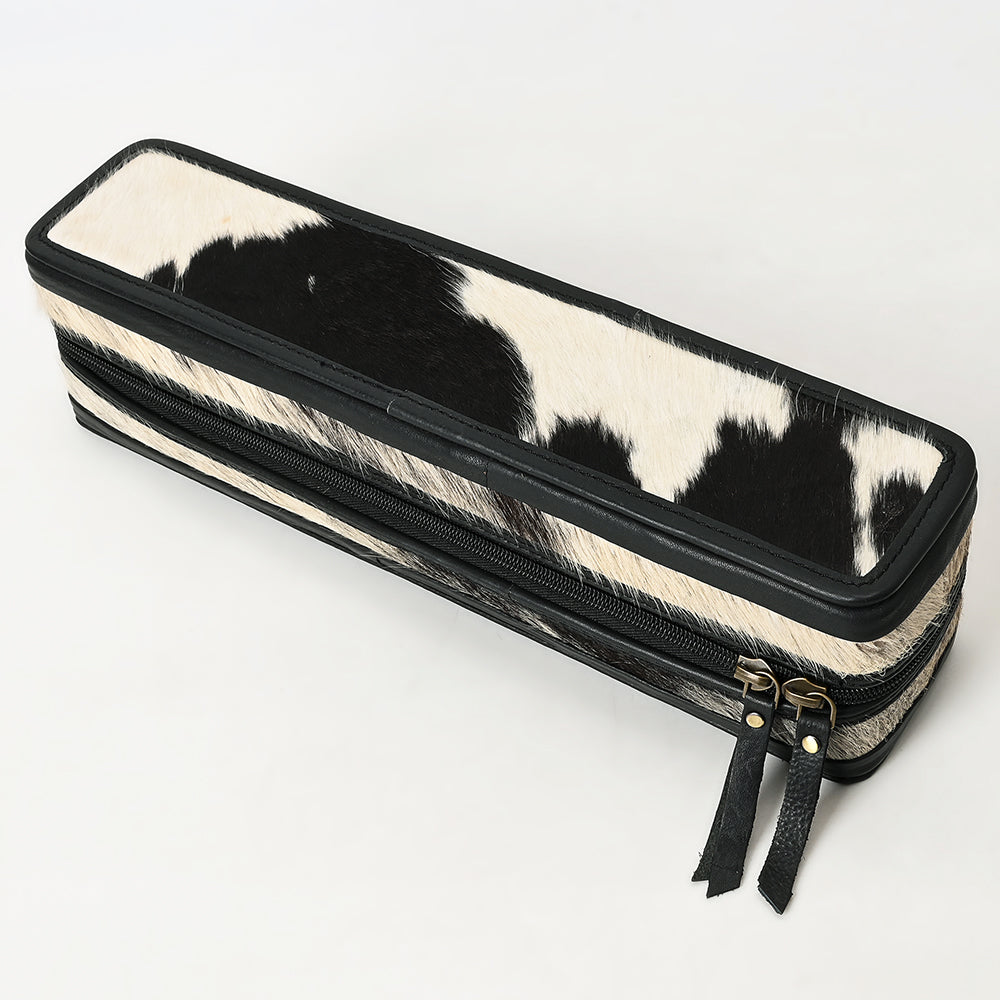 ADBGA707 Hair-On Cowhide Hair Straightener Case - Leather Western Organizer