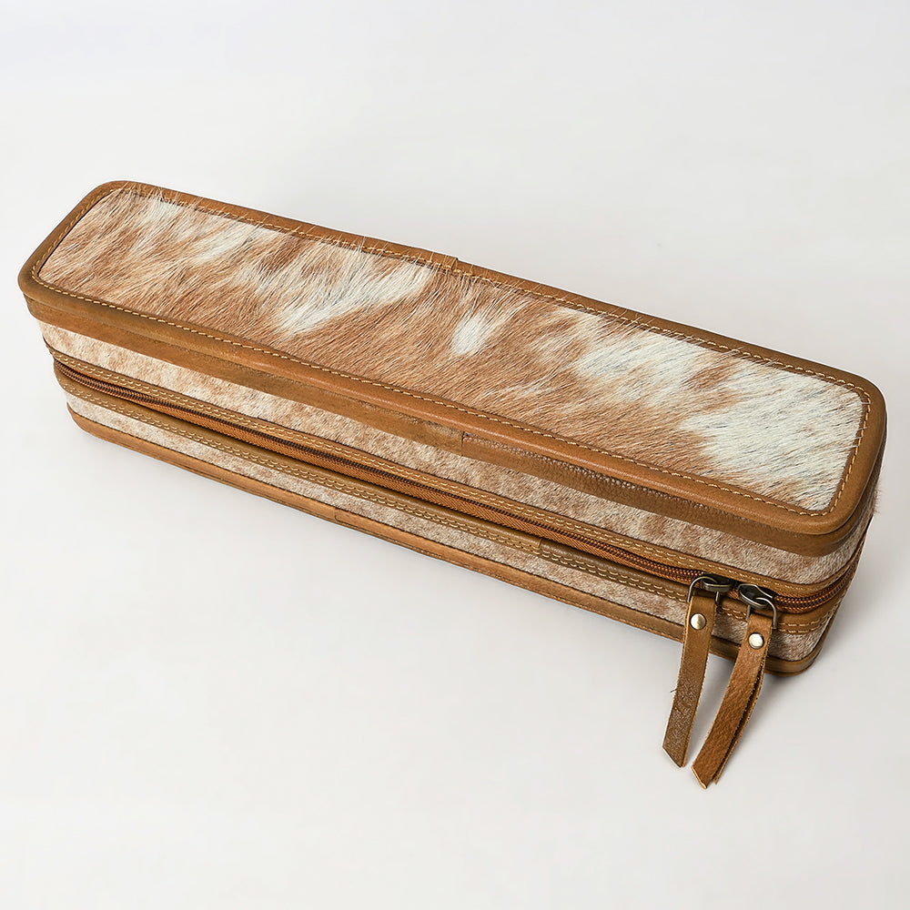 ADBGA707 Hair-On Cowhide Hair Straightener Case - Leather Western Organizer
