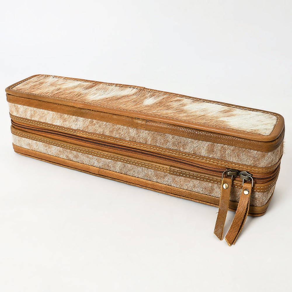 ADBGA707 Hair-On Cowhide Hair Straightener Case - Leather Western Organizer