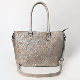 ADBG1519 Floral Embossed Leather Tote Bag - Western Crossbody & Shoulder Style
