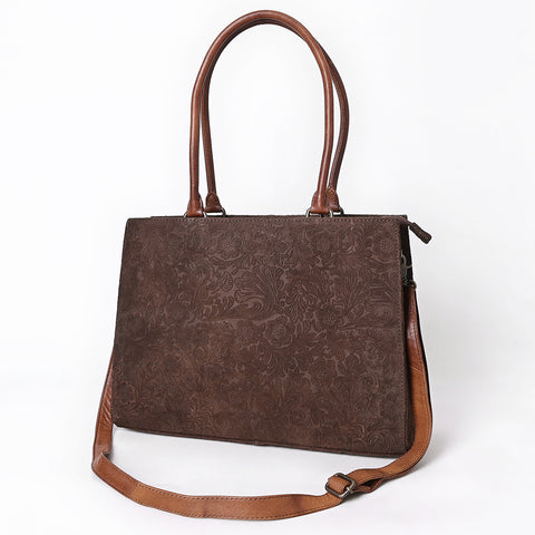 American Darling Western Leather Damascus Tote Bag with Genuine Leather Handles and Spacious Interior