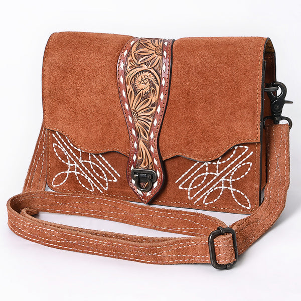 ADBG1646 Crossbody Genuine Western Suede Leather Women Bag