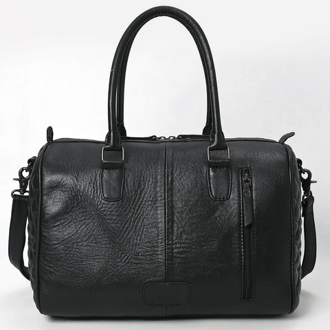 American Darling Quilted Leather Speedy Bag | Hand-Tooled Floral Waist Bag