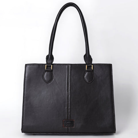 American Darling Hand Tooled Floral Carved Genuine Leather Tote Bag