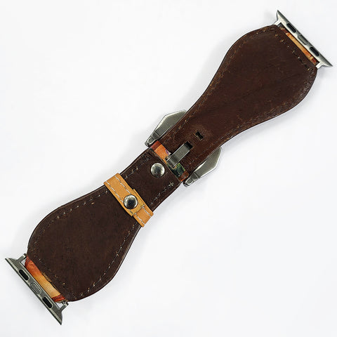 American Darling Hand Painted Leather I watch strap - Western Teepee Series