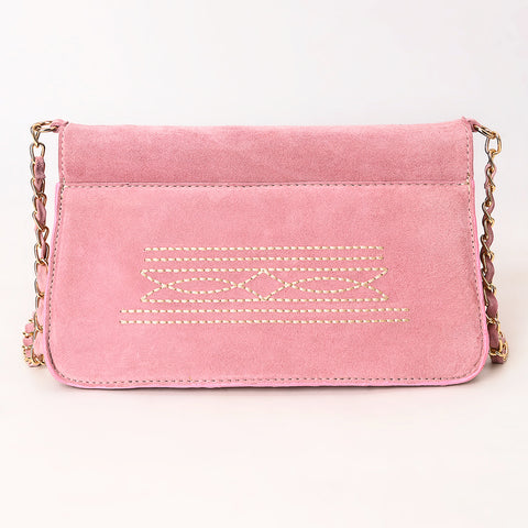 American Darling Boot Stitched Genuine Suede Leather Small Cross body Bag