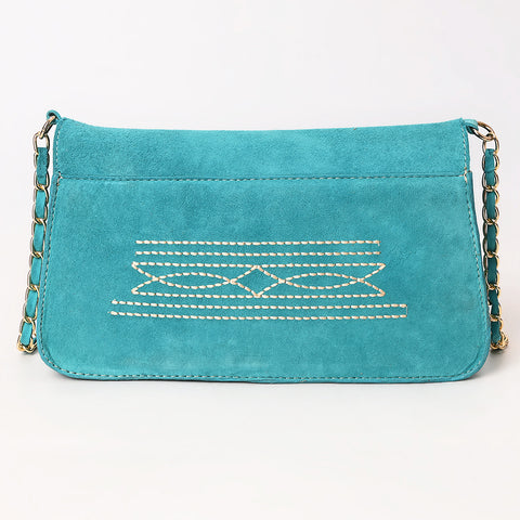 American Darling Boot Stitched Genuine Suede Leather Small Cross body Bag