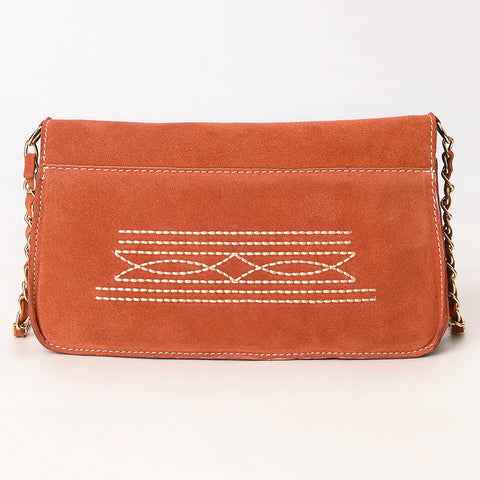 American Darling Boot Stitched Genuine Suede Leather Small Cross body Bag