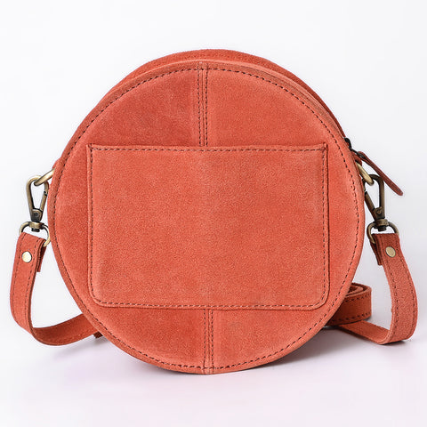 American Darling Boot Stitched Genuine Suede Leather Canteen Bag