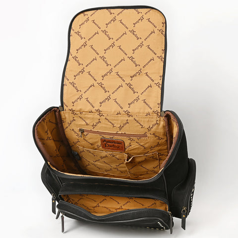 American Darling Genuine Suede Backpack Bag | Western Boot Stitched Bag