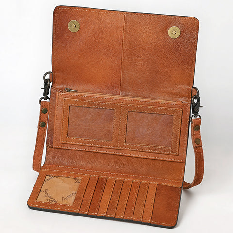 American Darling Genuine Suede Crossbody Bag | Western Boot Stitched Crossbody Purse