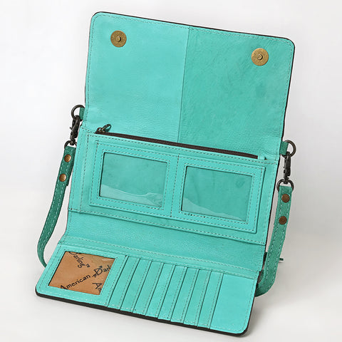 American Darling Genuine Suede Crossbody Bag | Western Boot Stitched Crossbody Purse