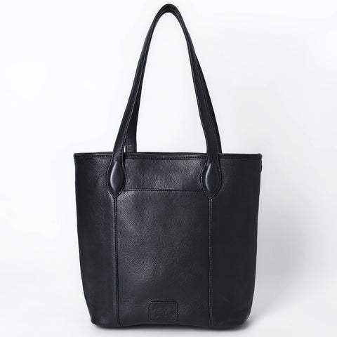 American Darling Quilted Hand Tooled Floral Carved Genuine Leather Tote Bag