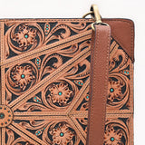 ADBGA752 Portfolio Hand Tooled Genuine Leather women bag western Bag