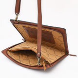 ADBGA752 Portfolio Hand Tooled Genuine Leather women bag western Bag