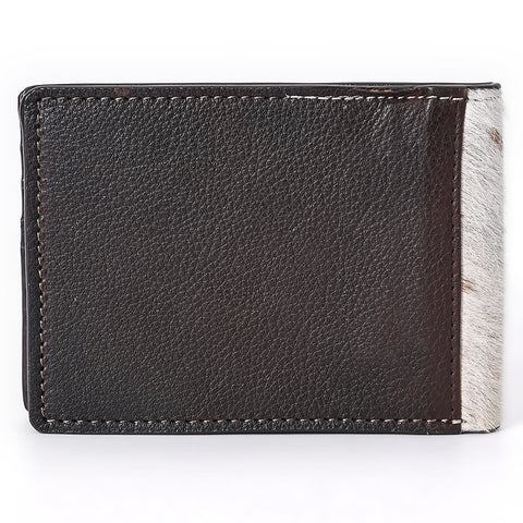 ADBGM454 Western Hair-On Leather Rodeo Wallet - Engraved Design